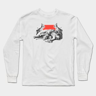 Two faithful dogs beside the dead boy Long Sleeve T-Shirt